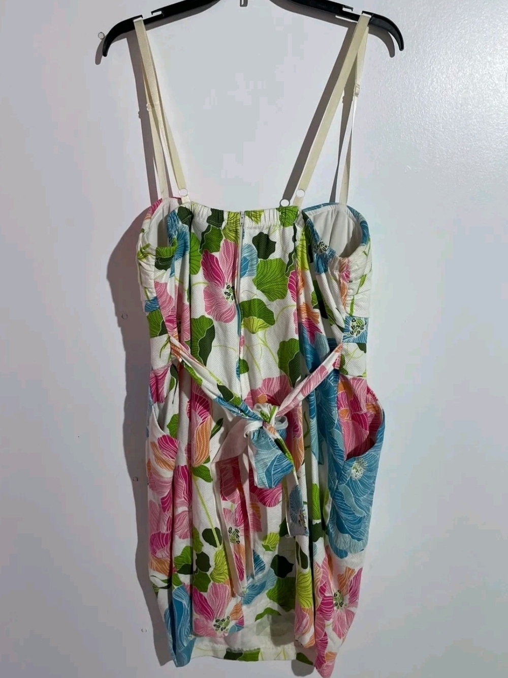 TORRID Vintage Floral Spaghetti Strap Sundress - Pink & Blue Size 14-16 - Picture 3 of 3